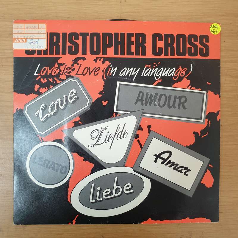 Christopher Cross  Love Is Love (In Any Language) - Vinyl 7" Record - Very-Good+ Quality (VG+)