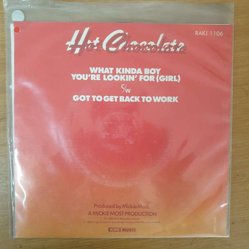 Hot Chocolate  What Kinda Boy You're Lookin' For (Girl) - Vinyl 7" Record - Very-Good+ Qual...