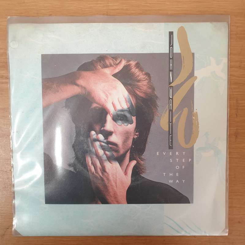 John Waite  Every Step Of The Way / No Brakes - Vinyl 7" Record - Very-Good+ Quality (VG+)