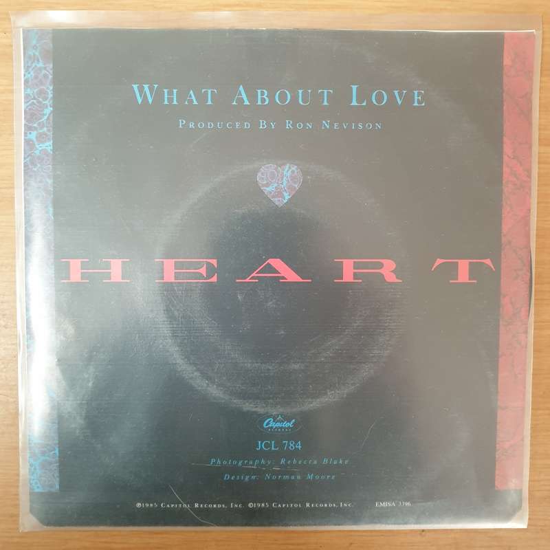 Heart  What About Love? - Vinyl 7" Record - Very-Good+ Quality (VG+)