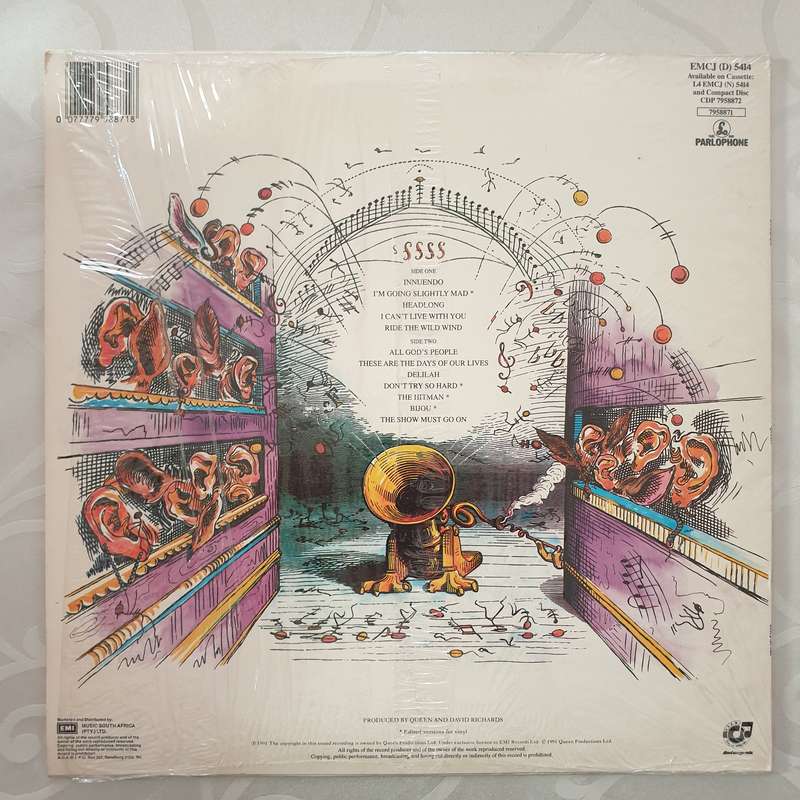 Queen  Innuendo -  Vinyl LP Record - Very-Good+ Quality (VG+)