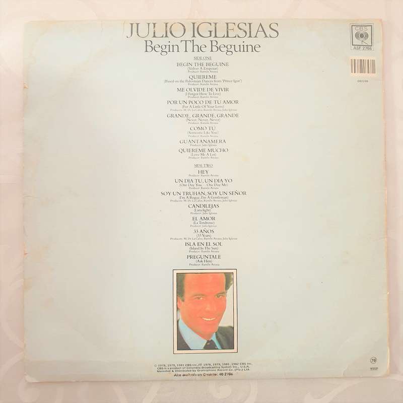 Julio Iglesias  Begin The Beguine - Vinyl LP Record - Opened  - Good+ Quality (G+)