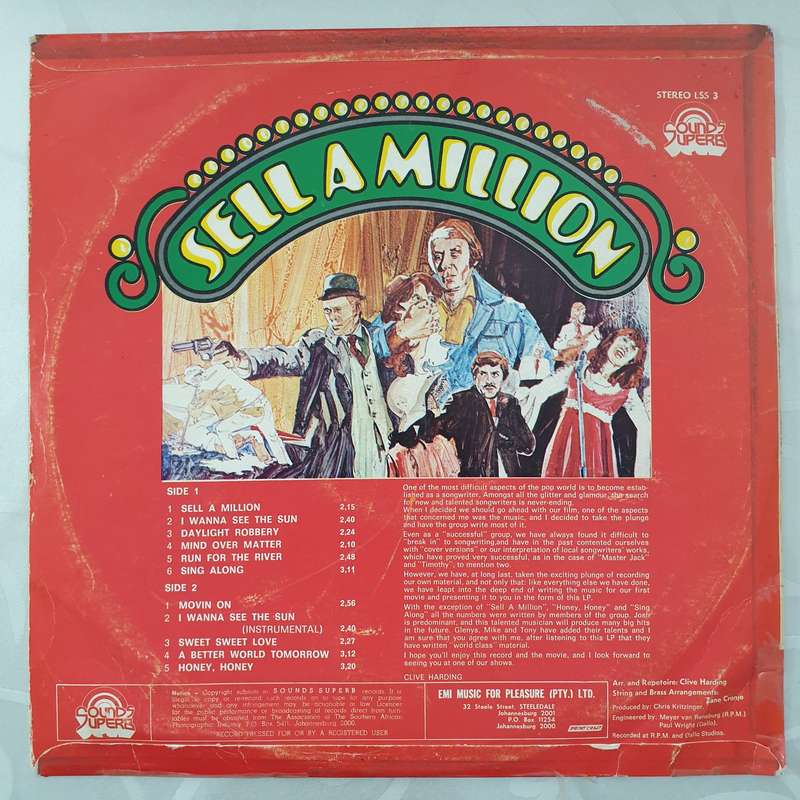 4 Jacks and a Jill Sell a Million - Original Soundtrack - Vinyl LP Record - Very-Good- Quality (VG-)