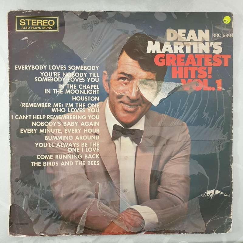 Dean Martin's Greatest Hits Vol 1 - Vinyl LP Record - Very-Good Quality (VG)