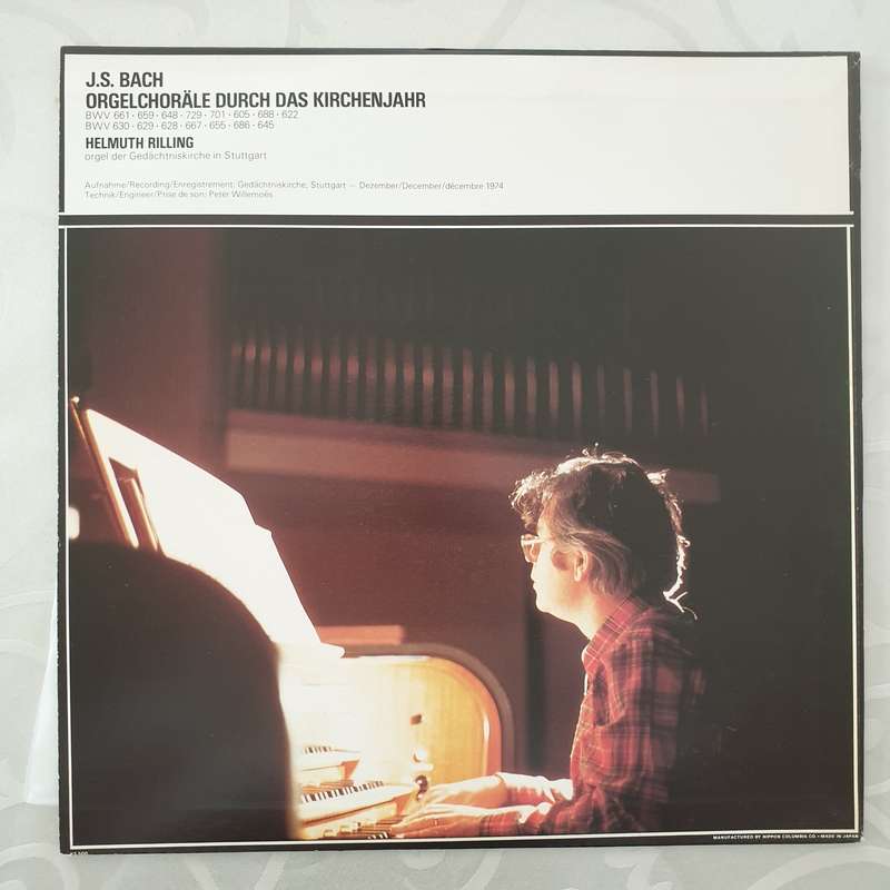 Helmuth Rilling, J.S. Bach  Orgelchoräle Durch Das Kirchenjahr -  Vinyl LP Record - Very-G...
