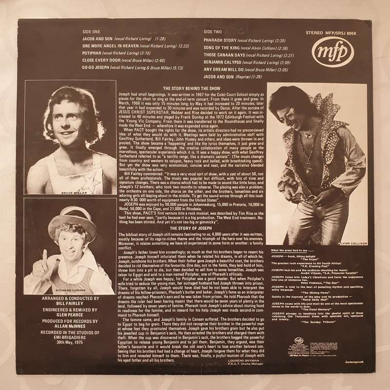 Joseph And The Amazing Technicolor Dreamcoat  - Vinyl LP Record - Opened  - Very-Good- Quality (VG-)