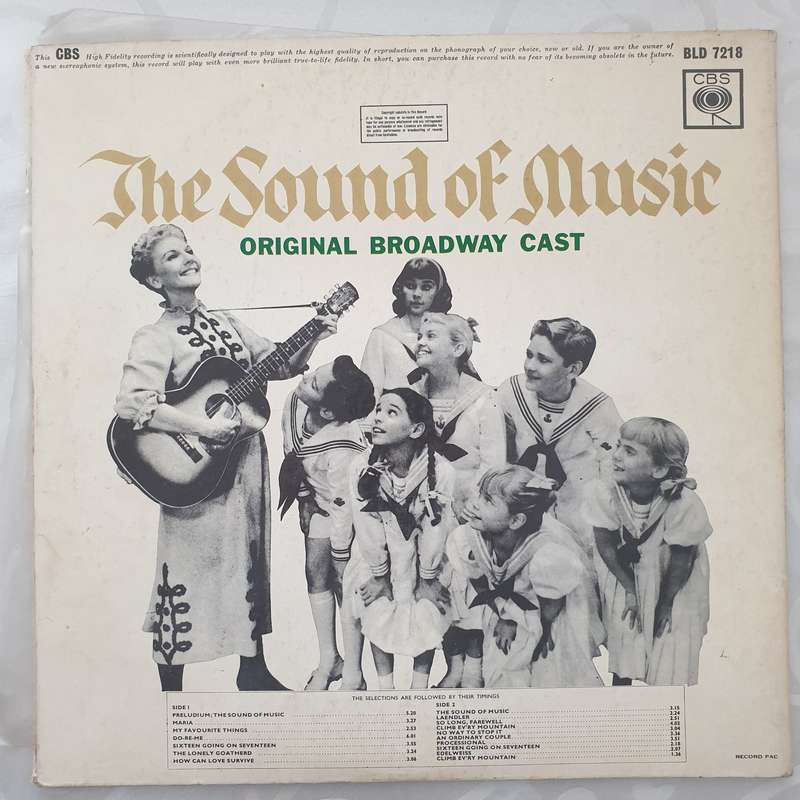 The Sound Of Music - Mary Martin   - Vinyl LP Record - Opened  - Very-Good- Quality (VG-)