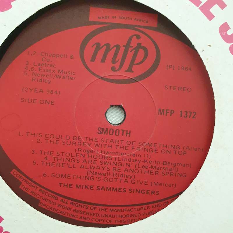 The Mike Sammes Singers  Smooth -  Vinyl LP Record - Very-Good+ Quality (VG+)