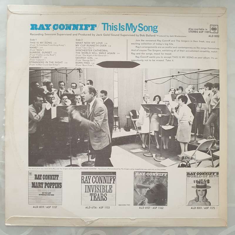 Ray Conniff - This is my Song -  Vinyl LP Record - Very-Good+ Quality (VG+)