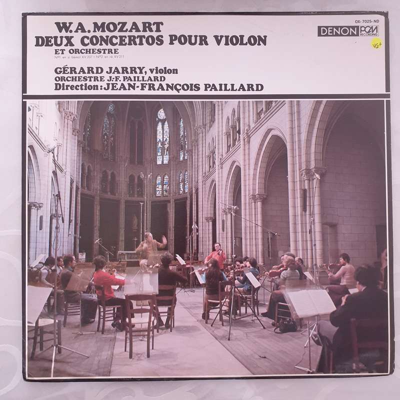 W.A. Mozart, Gérard Jarry, Orchestre De Chambre J.-F. Paillard, Jean-François Paillard  D...