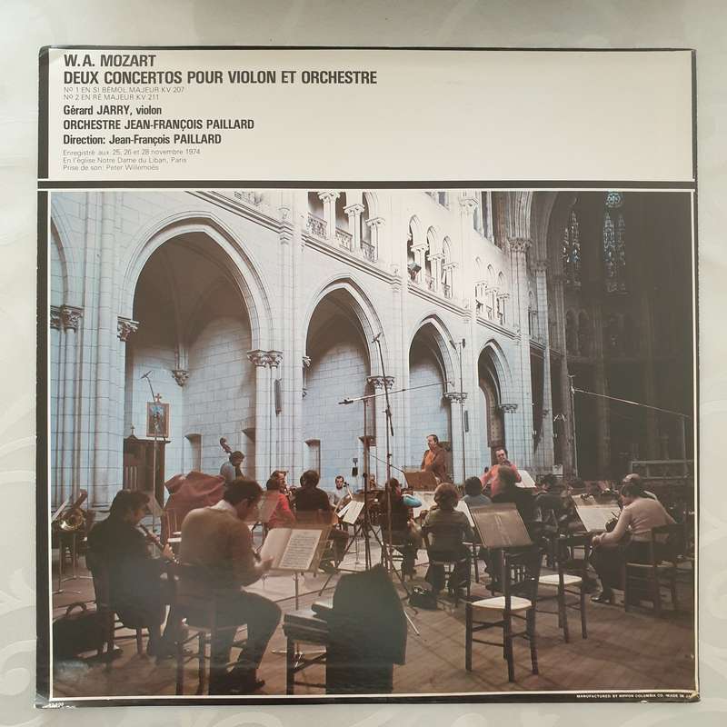 W.A. Mozart, Gérard Jarry, Orchestre De Chambre J.-F. Paillard, Jean-François Paillard  D...