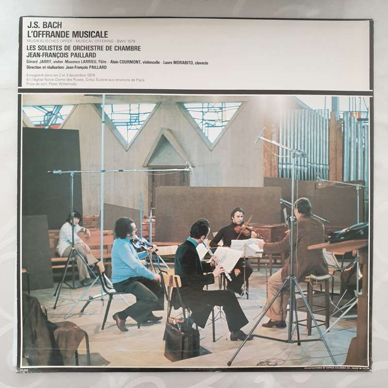Johann Sebastian Bach, Jean-François Paillard  L'Offrande Musicale -  Vinyl LP Record - Ve...