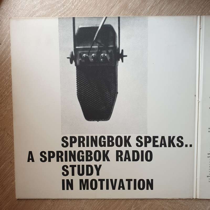 Springbok Speaks - A Study in Sound Motivation - Vinyl LP Record - Very-Good+ Quality (VG+)