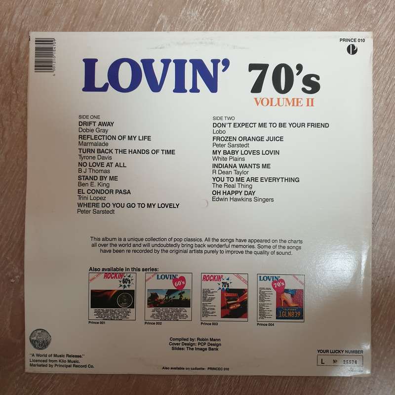 Lovin' 70's - Original Artists - Vinyl LP Record - Very-Good+ Quality (VG+)