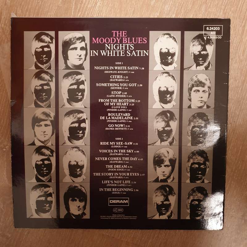 The Moody Blues  Nights In White Satin (German Pressing) - Vinyl LP Record - Very-Good+ Qua...