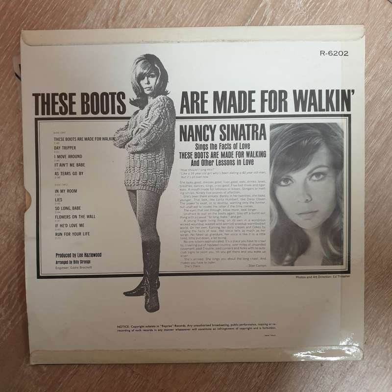 Nancy Sinatra  Boots - Vinyl LP Record - Very-Good+ Quality (VG+)