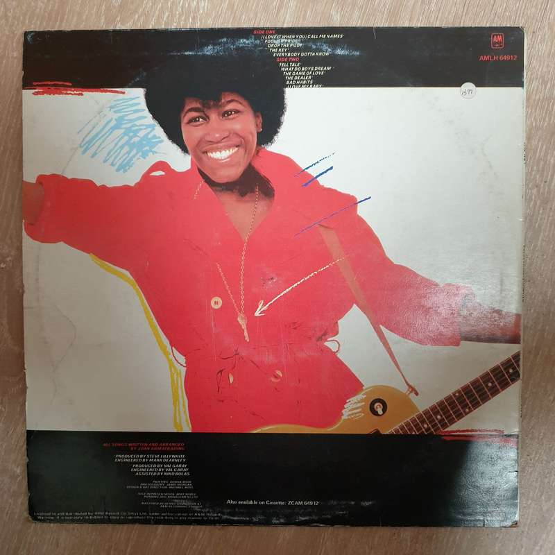 Joan Armatrading - The Key - Vinyl LP Record - Very-Good+ Quality (VG+)