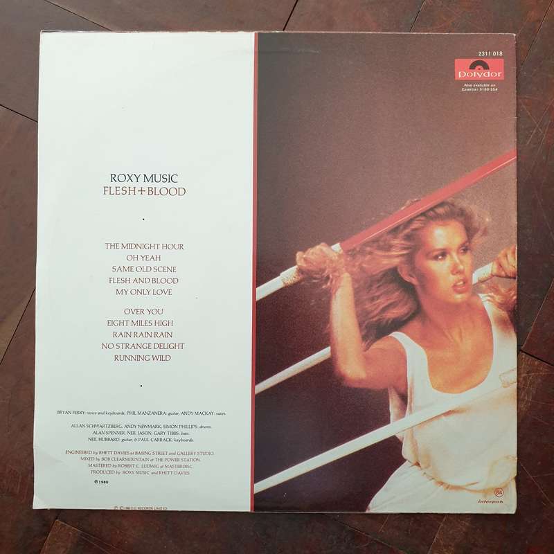 Roxy Music - Flesh and Blood - Vinyl LP Record - Very-Good+ Quality (VG+)