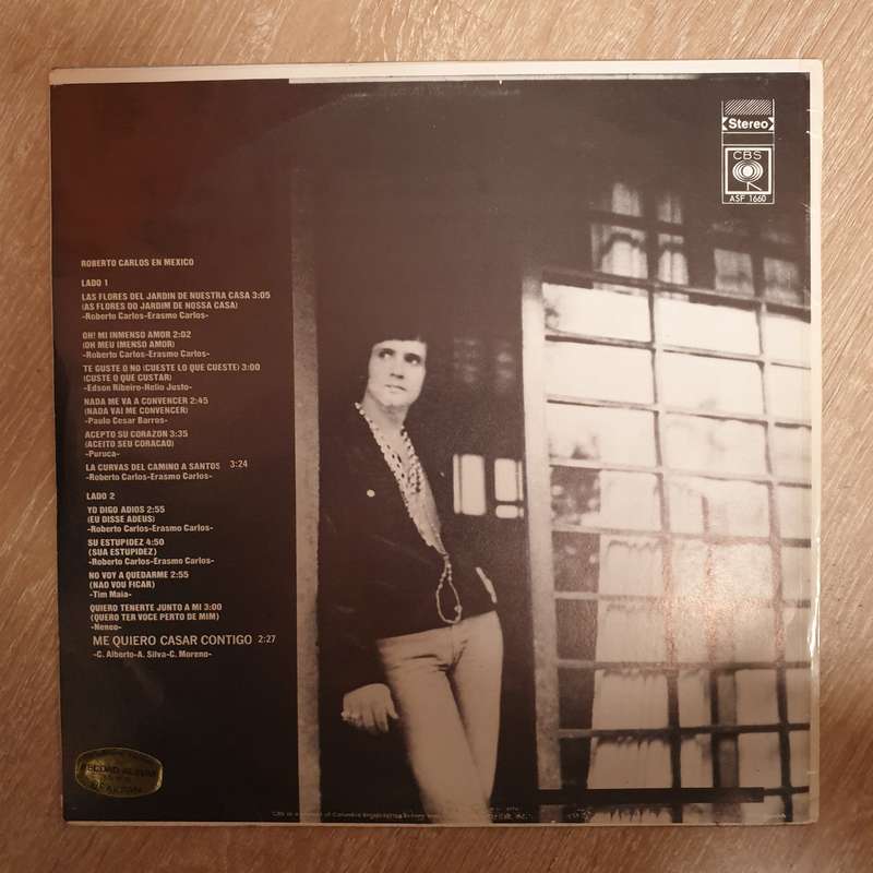 Roberto Carlos  Roberto Carlos En Mexico - Vinyl LP Record - Good+ Quality (G+)