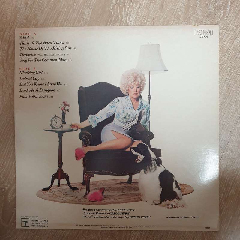 Dolly Parton  9 To 5 And Odd Jobs - Vinyl LP Record - Very-Good+ Quality (VG+)