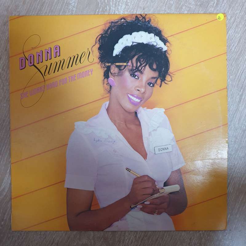 Donna Summer  She Works Hard For The Money - Vinyl LP Record - Very-Good- Quality (VG-)