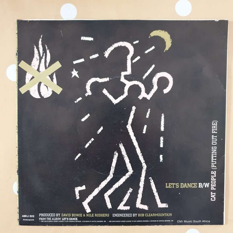 David Bowie  Let's Dance - Vinyl 7" Record - Very-Good+ Quality (VG+)