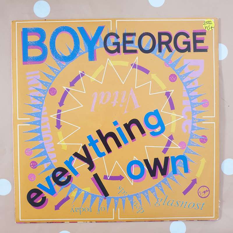 Boy George  Everything I Own - Vinyl 7" Record - Very-Good+ Quality (VG+)