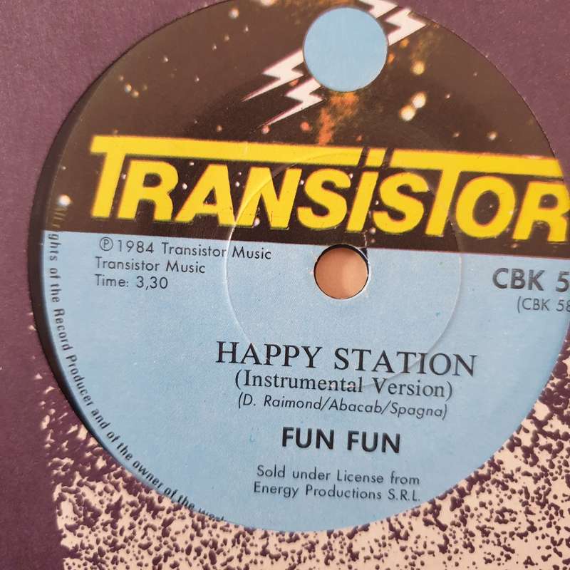 Fun Fun  Happy Station - Vinyl 7" Record - Very-Good+ Quality (VG+)