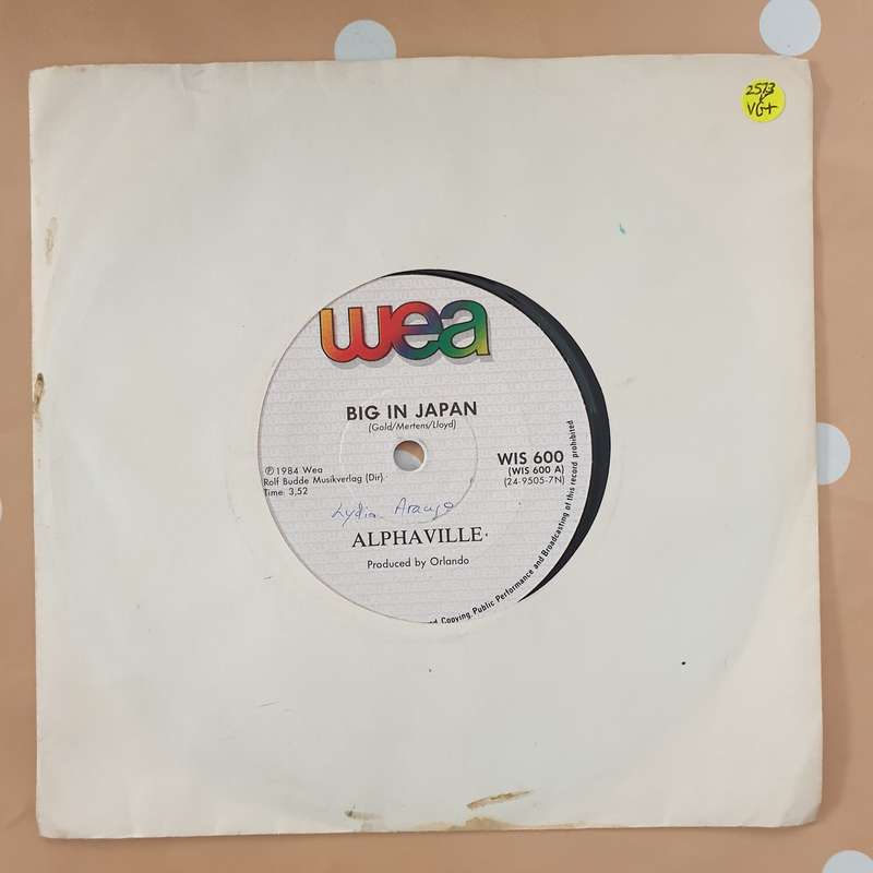 Alphaville  Big In Japan - Vinyl 7" Record - Very-Good+ Quality (VG+)
