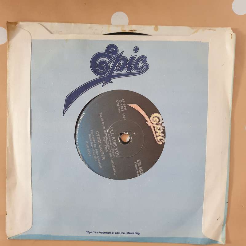 Cyndi Lauper  Time After Time - Vinyl 7" Record - Very-Good+ Quality (VG+)