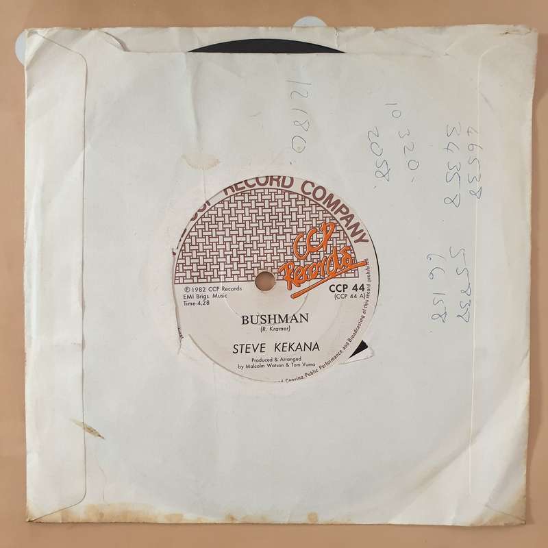 Steve Kekana  Bushman / Back In The City - Vinyl 7" Record - Very-Good Quality (VG)