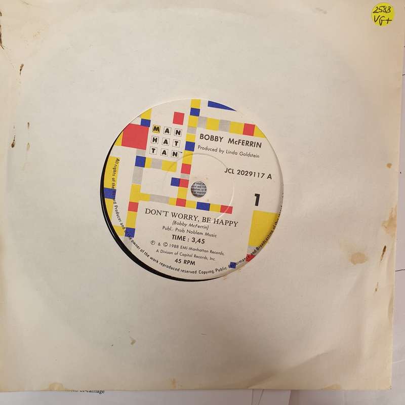 Bobby McFerrin  Don't Worry - Be Happy!/Simple Pleasures - Vinyl 7" Record - Very-Good+ Qua...