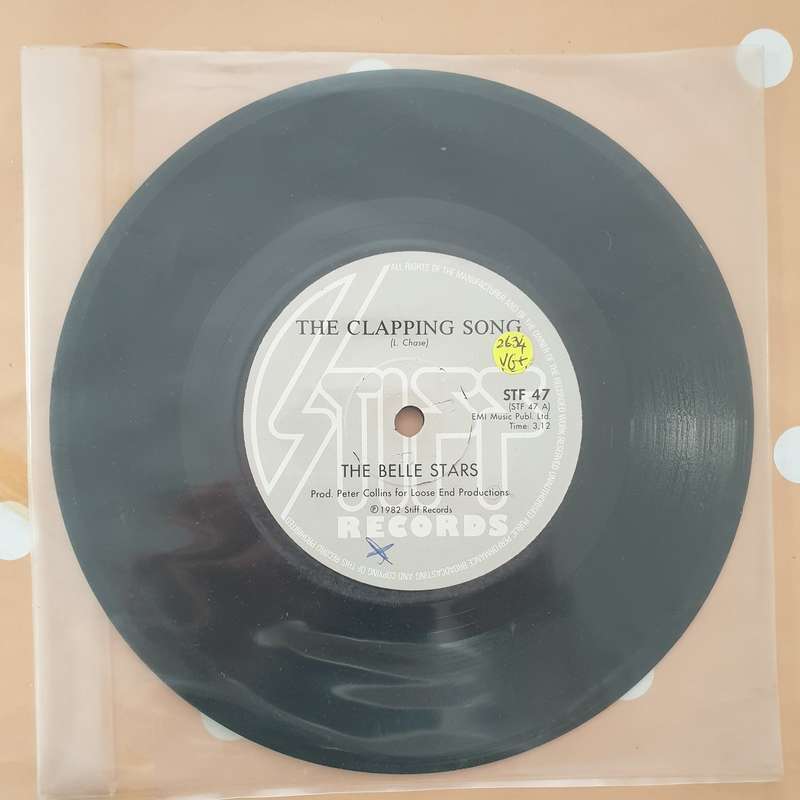 The Belle Stars  The Clapping Song - Vinyl 7" Record - Very-Good+ Quality (VG+)