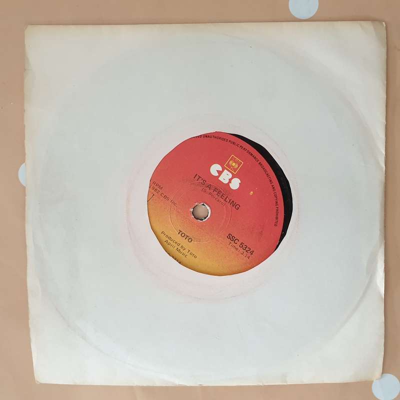 Toto  Rosanna - Vinyl 7" Record - Very-Good+ Quality (VG+)