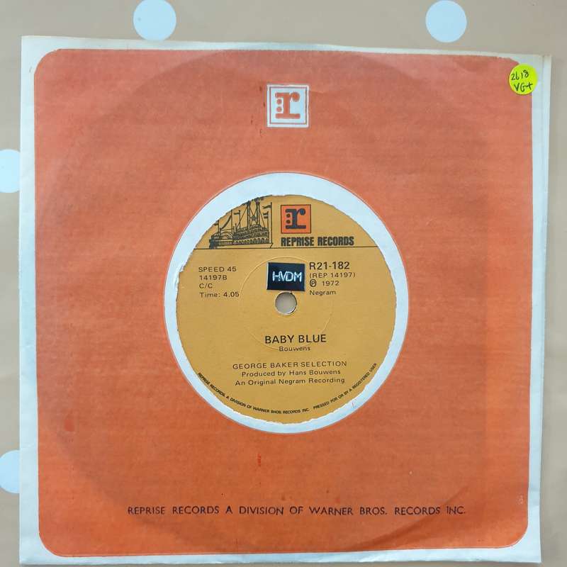 George Baker Selection  I'm On My Way - Vinyl 7" Record - Very-Good+ Quality (VG+)
