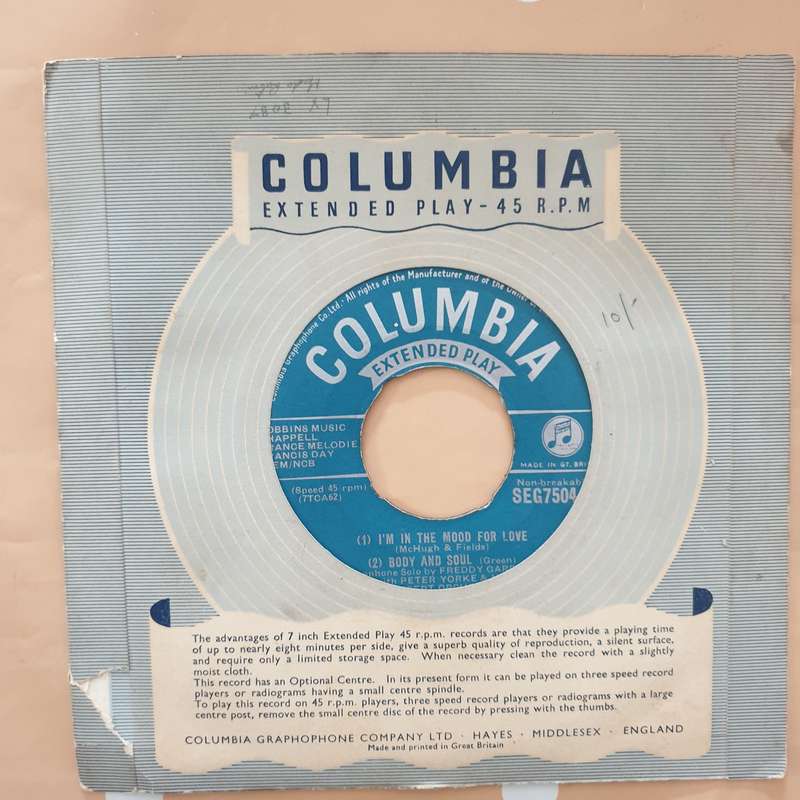 Freddy Gardner With Peter Yorke And His Concert Orchestra - Vinyl 7" Record - Very-Good+ Quality ...