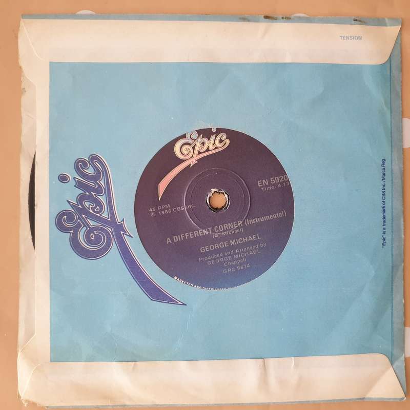 George Michael  A Different Corner - Vinyl 7" Record - Very-Good- Quality (VG-)