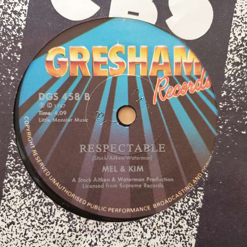 Mel & Kim  Respectable - Vinyl 7" Record - Very-Good+ Quality (VG+)
