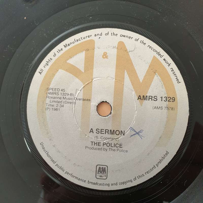 The Police  De Do Do Do, De Da Da Da - Vinyl 7" Record - Very-Good- Quality (VG-)