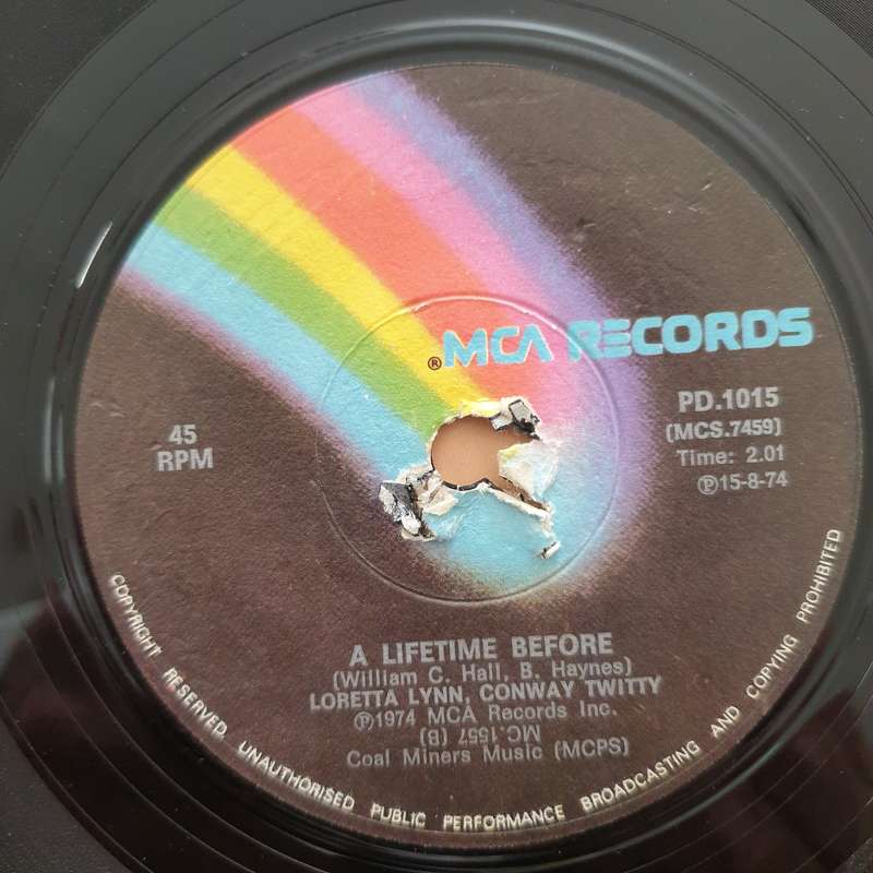 Loretta Lynn / Conway Twitty  As Soon As I Hang Up The Phone - Vinyl 7" Record - Very-Good-...