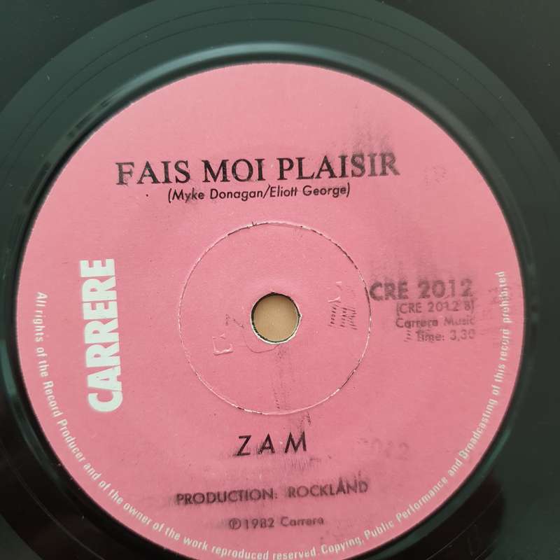 Zam  Da, Da, Da  - Vinyl 7" Record - Very-Good Quality (VG)