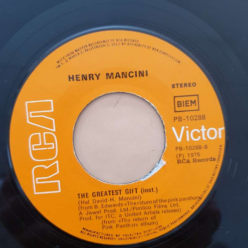 Henry Mancini  The Pink Panther Theme - Vinyl 7" Record - Good+ Quality (G+)