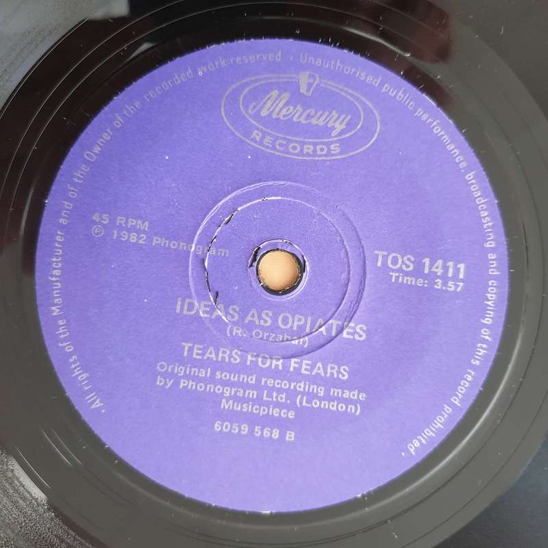 Tears For Fears  Mad World  - Vinyl 7" Record - Very-Good Quality (VG)