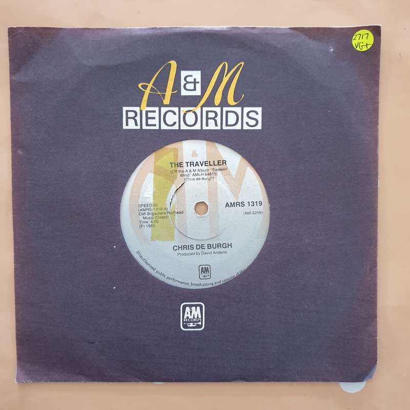 Chris De Burgh  The Traveller - Vinyl 7" Record - Very-Good+ Quality (VG+)