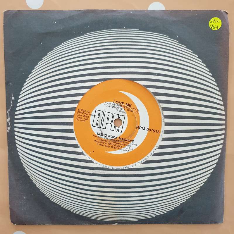 Disco Rock Machine - Love Me - Vinyl 7" Record - Very-Good+ Quality (VG+)
