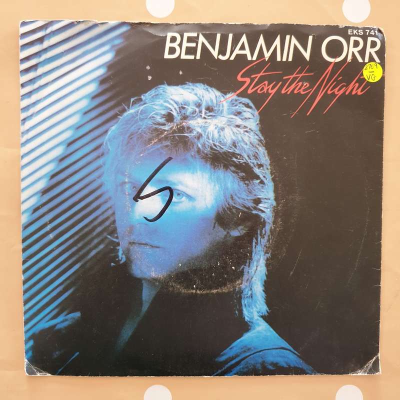 Benjamin Orr - Stay the Night - Vinyl 7" Record - Very-Good+ Quality (VG+)