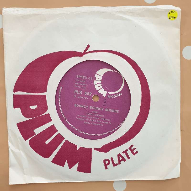 Lionel Petersen  Bouncy Bouncy Bouncy / Girls - Vinyl 7" Record - Very-Good+ Quality (VG+)