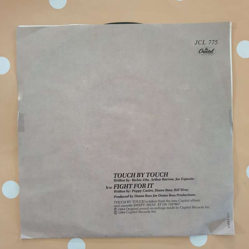 Diana Ross  Touch By Touch - Vinyl 7" Record - Very-Good+ Quality (VG+)