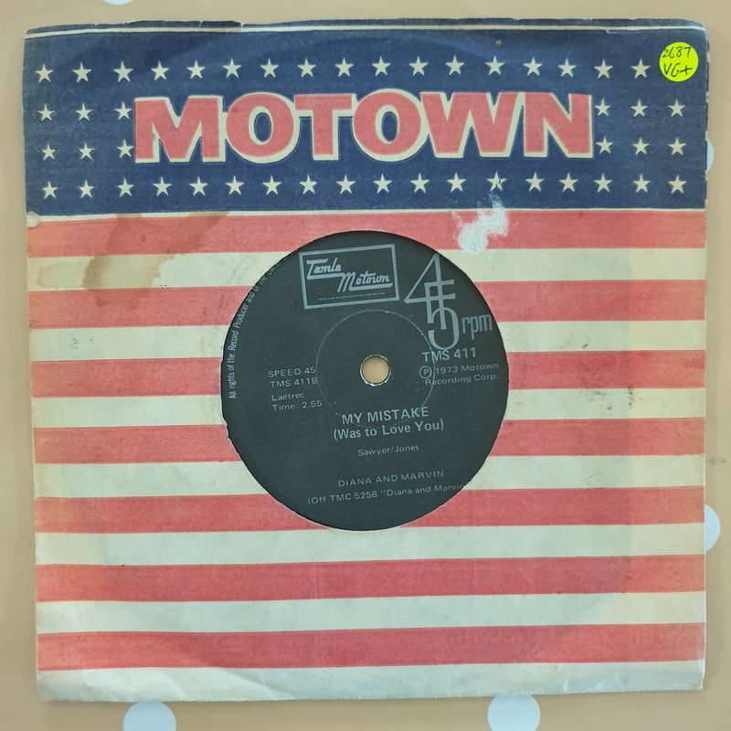 Diana Ross & Marvin Gaye  Pledging My Love / My Mistake (Was To Love You) - Vinyl 7" Record...