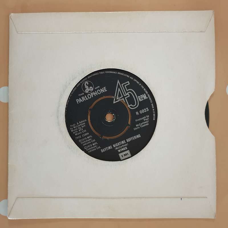 Wings  Goodnight Tonight - Vinyl 7" Record - Very-Good+ Quality (VG+)